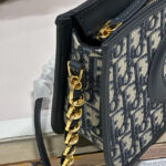 Christian Dior CD Signature Hobo Mini Bag Dark Blue